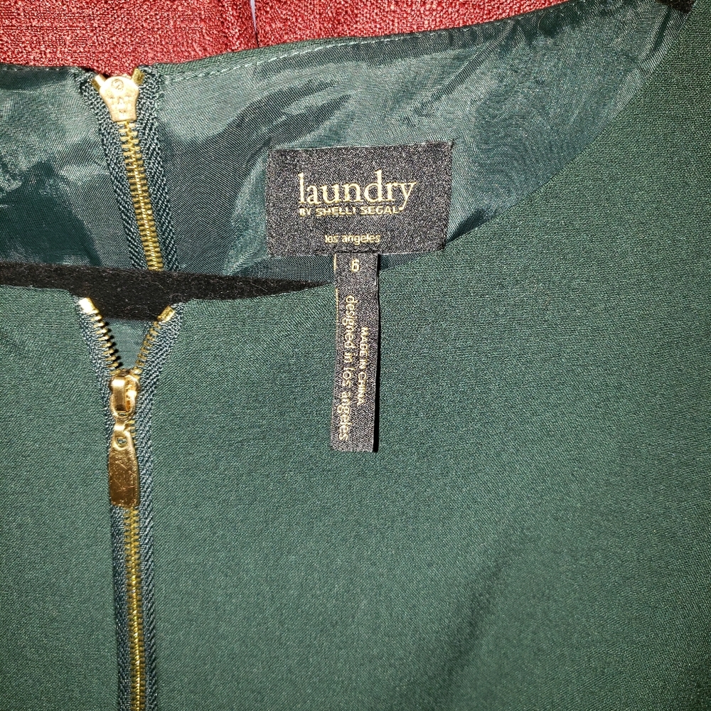 Dark green sheath dress - Picture 3 of 5
